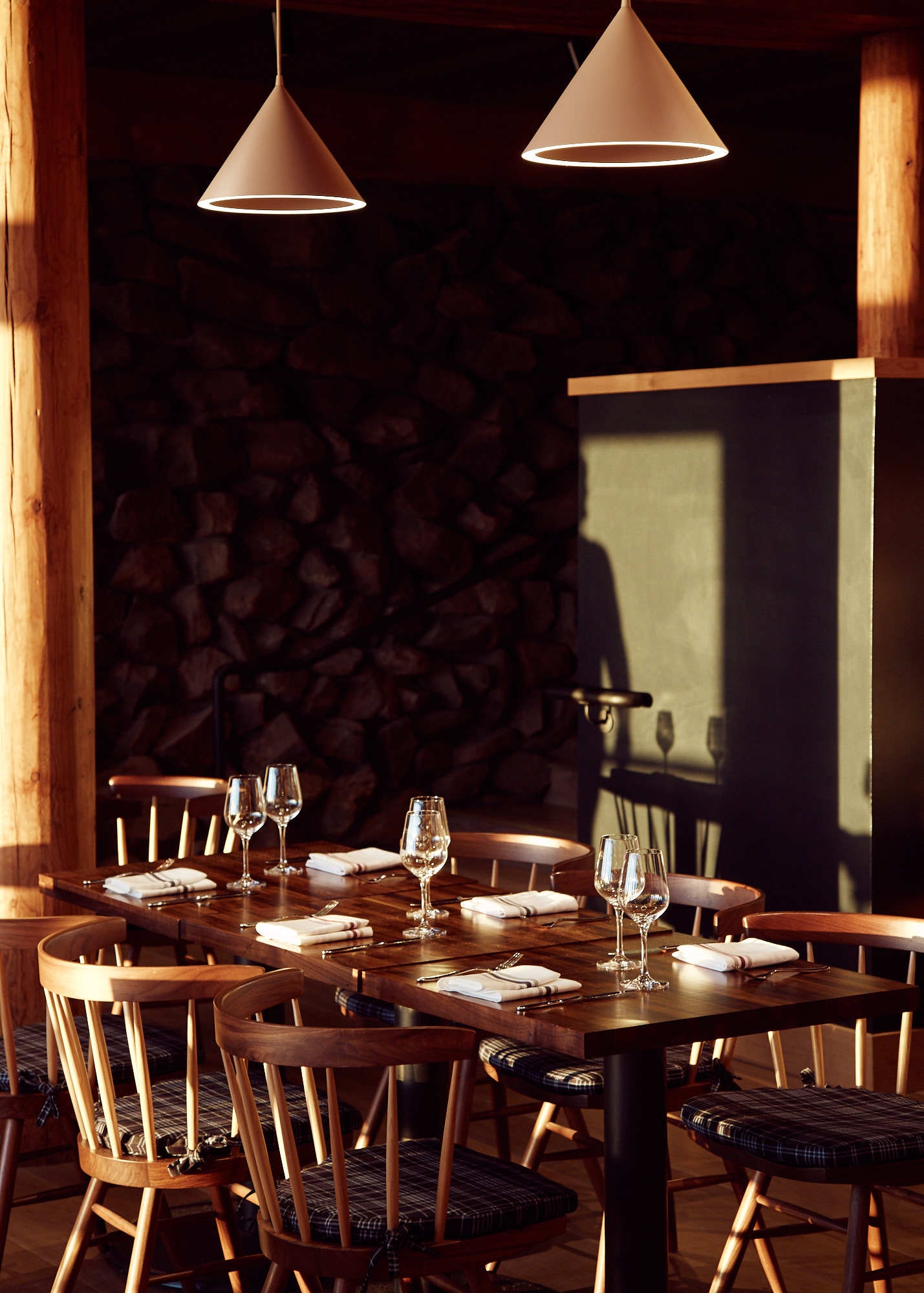 Hospitality photograph for rustic restaurant in Russian River
