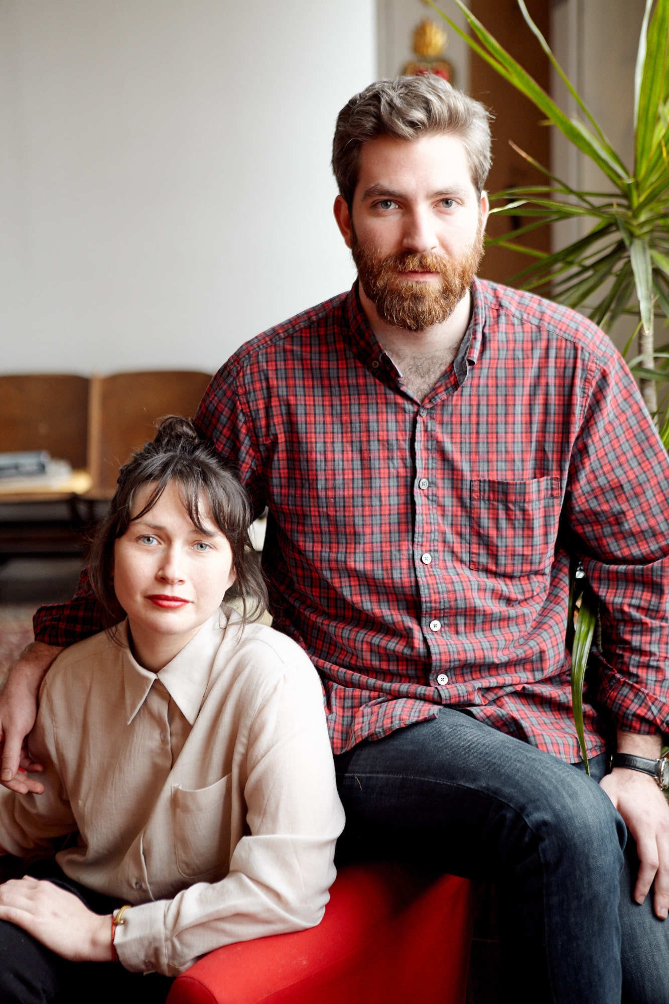 Sophia Holman and Nicholas Ellsberg portrait for the New York Times