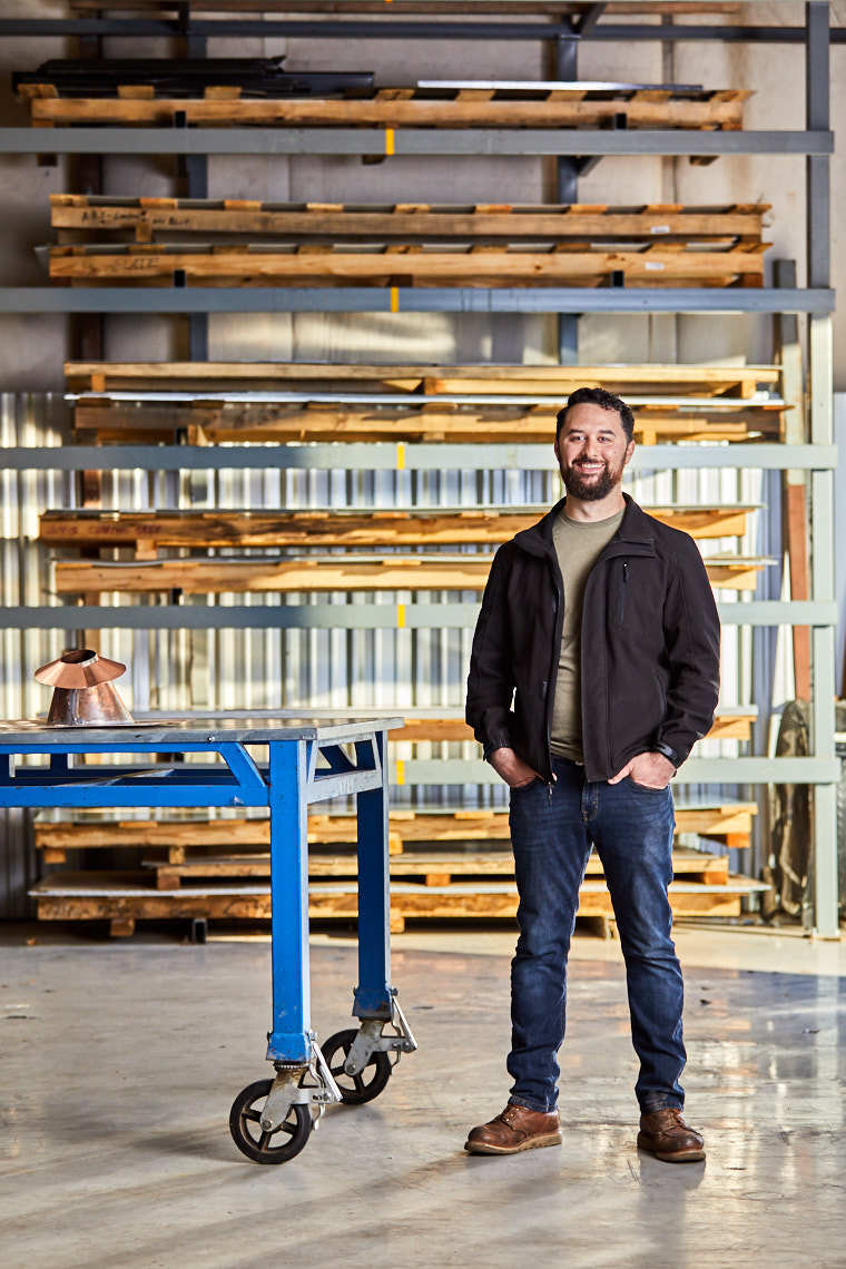 Portrait of man at Marietta Sheet Metal Fabricators Inc
